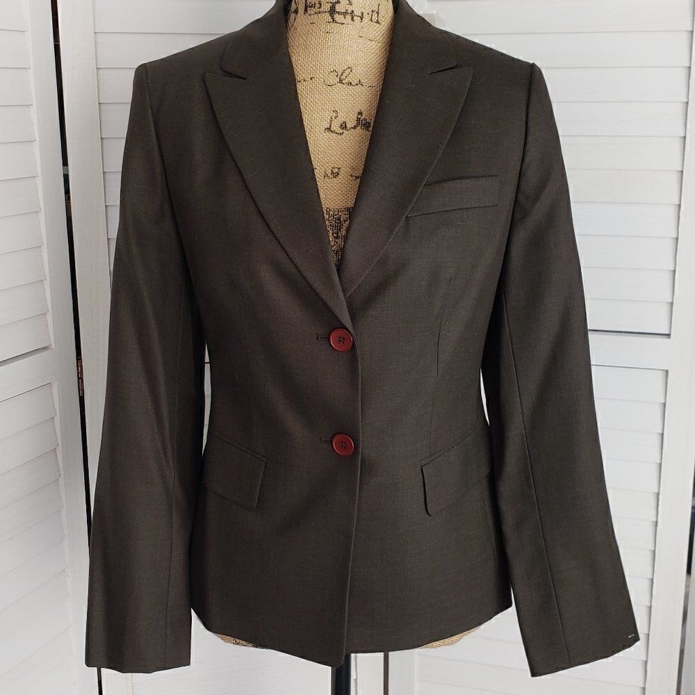 Nwt Ann Taylor Loft Brownblazer Size 8p
